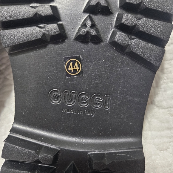 Gucci GG Black Rubber Mens Slip On Sandals/Crocs/Slide US 10.5/11 EU 44 UK 10 - Picture 7 of 15